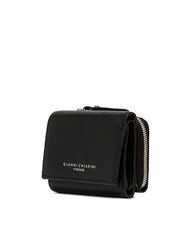 GIANNI CHIARINI WALLETS GRAIN Kleine Geldbörse aus genarbtem Leder Schwarz - Brieftaschen Damen - 3