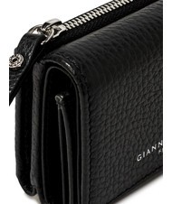 GIANNI CHIARINI WALLETS GRAIN Kleine Geldbörse aus genarbtem Leder Schwarz - Brieftaschen Damen - 4