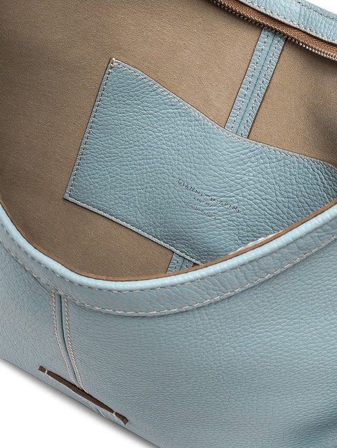 NORMA Umhängetasche aus Leder Himmel - Damentaschen