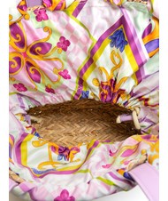 YNOT JAVA Mittelgroße Strandtasche aus Stroh lila - Damentaschen - 5