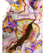 YNOT JAVA Große Strandtasche aus Stroh lila - Damentaschen - 5