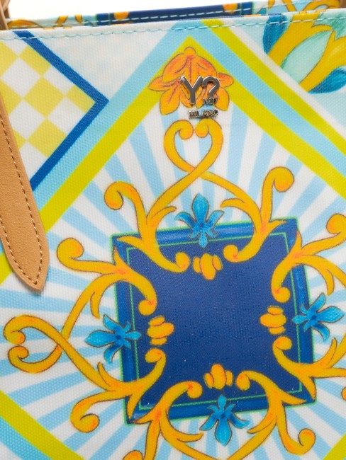 SICILY Mittlere Strand-Einkaufstasche Blau - Damentaschen