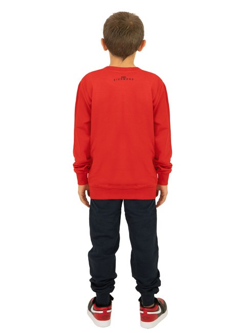 PUFE Trainingsanzug aus Sweatshirt und Hose rot blau - Trainingsanz&uuml;ge f&uuml;r Kinder
