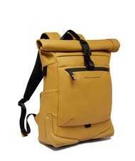 PIQUADRO CORNER SPECIALE GOMMATO Rolltop-Rucksack für 15,6-Zoll-Laptop Gelb - PC-Rucksäcke - 2