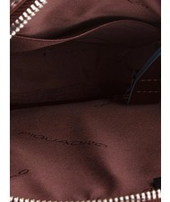 PIQUADRO Bürste BLUE SQUARE, Tablet-Halter, aus Leder MAHAGONI - Umhängetaschen Herren - 4