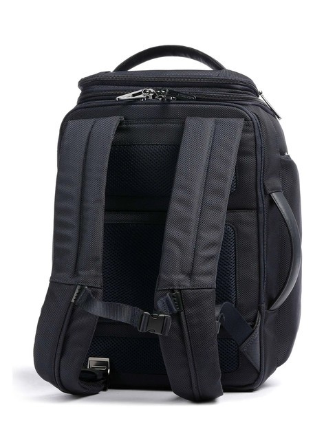 BRIEF 2 Reiserucksack aus Leder und Stoff Blau - PC-Rucks&auml;cke