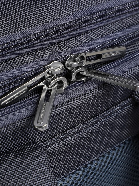 BRIEF 2 Reiserucksack aus Leder und Stoff Blau - PC-Rucks&auml;cke