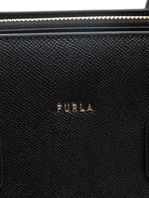 GARDENIA Handtasche aus Leder mit Andromeda-Print Schwarz - Damentaschen