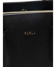 FURLA TESSA Tragetasche aus Leder mit Andromeda-Print Schwarz - Damentaschen - 5