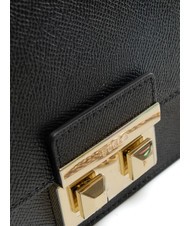 FURLA BELLA  Mini-Umhängetasche aus Leder Schwarz - Damentaschen - 5