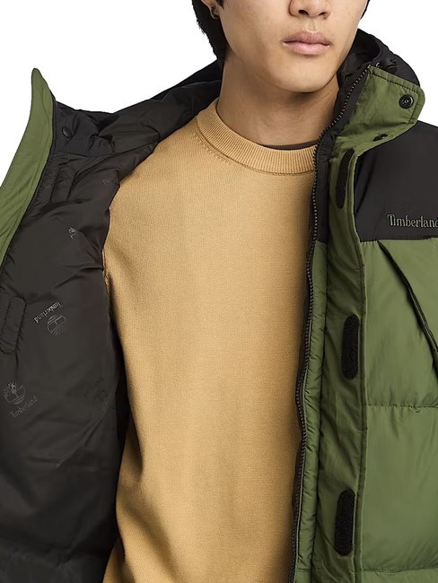 PUFFET Wasserabweisende Daunenjacke schwarz/schwarzwaldgrün - Daunenjacken für Herren