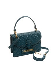 LOVE MOSCHINO QUILTED Aktentasche mit Schultergurt Smaragd - Damentaschen - 2