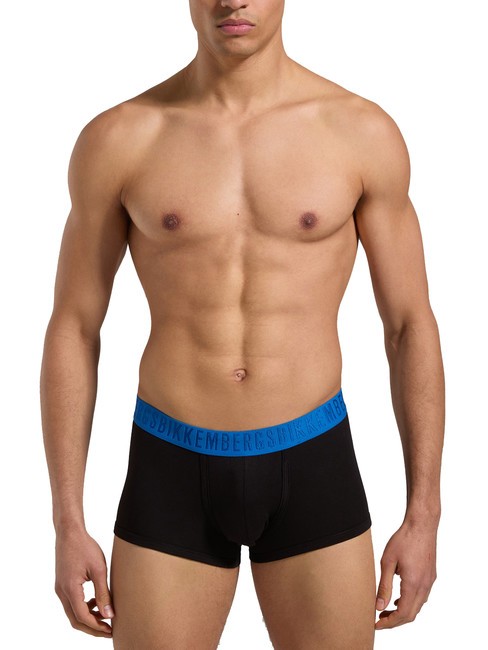 FASHION BICOLOR Set mit 3 Boxershorts weiß, marineblau, schwarz - Herrenslip