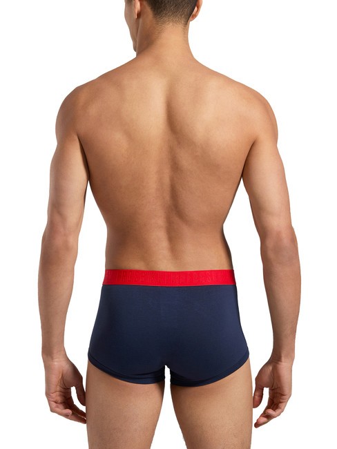 FASHION BICOLOR Set mit 3 Boxershorts weiß, marineblau, schwarz - Herrenslip