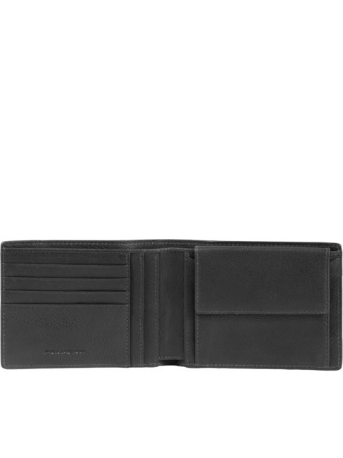 CARL Lederbrieftasche mit M&uuml;nzfach Schwarz - Brieftaschen Herren