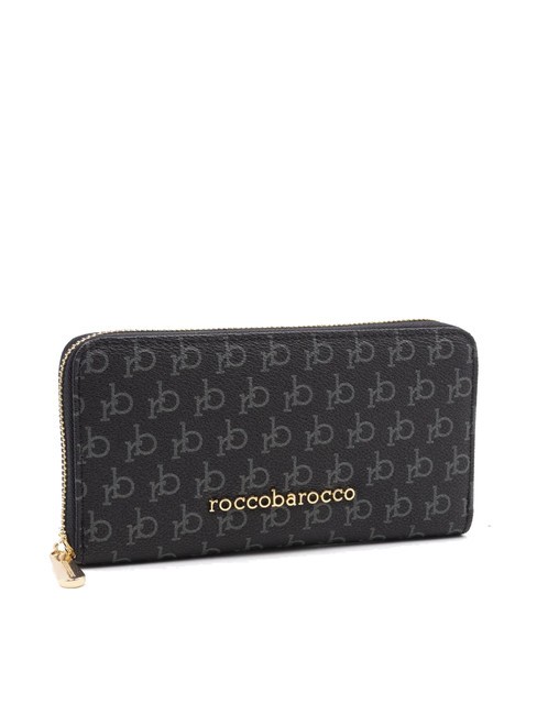 DEVA Große Geldbörse mit umlaufendem Reißverschluss Schwarz - Brieftaschen Damen