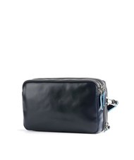 PIQUADRO BLUE SQUARE Organisierte Clutch aus Leder Blau - Tablettmappe &amp; Organizer - 2