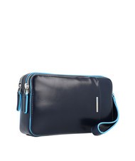 PIQUADRO BLUE SQUARE Clutch aus Leder Blau - Damentaschen - 2