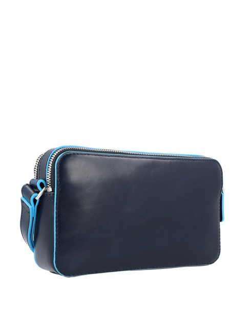 BLUE SQUARE Clutch aus Leder Blau - Damentaschen