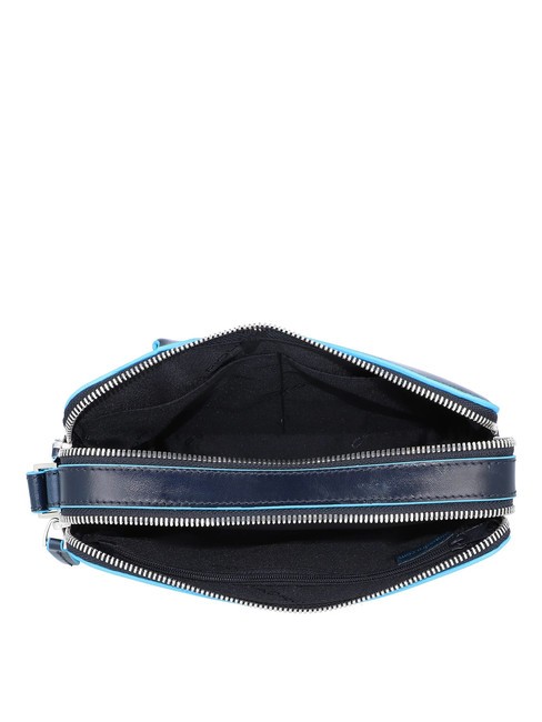 BLUE SQUARE Clutch aus Leder Blau - Damentaschen