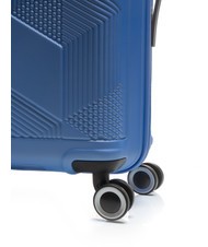 AMERICAN TOURISTER SUNCHASER  Mittlerer Trolley ruhiges Blau - Harte Trolleys - 8