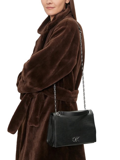 CK CONV CHAIN Wandelbare Umhängetasche, Umhängetasche pvh schwarz - Damentaschen