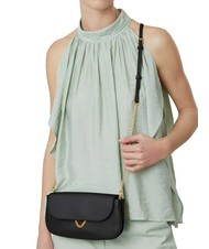 COCCINELLE DEW Kleine Tasche aus geh&auml;mmertem Leder Schwarz - Damentaschen - 5