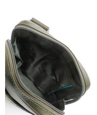 PIQUADRO B&uuml;rste VIBE out, aus geh&auml;mmertem Leder gr&uuml;n 11 - Umh&auml;ngetaschen Herren - 5