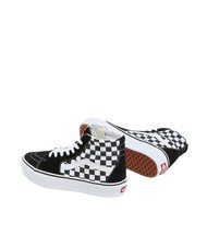 VANS SK8-HI Platform 2.0 Hohe Turnschuhe Schachbrett/Echtweiß - Schuhe Unisex - 4