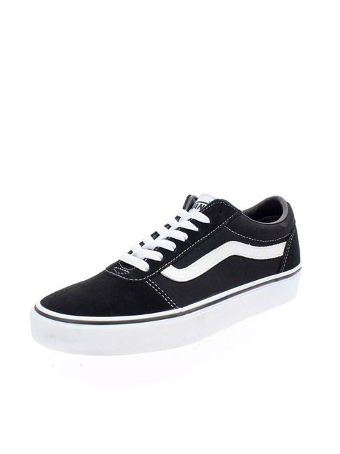 WARD M Canvas-Sneaker weiß schwarz - Herrenschuhe