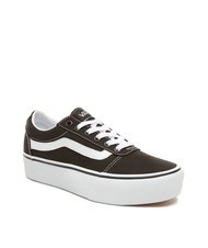 VANS WARD PLATFORM Hohe Turnschuhe schwarz weiß - Damenschuhe - 3