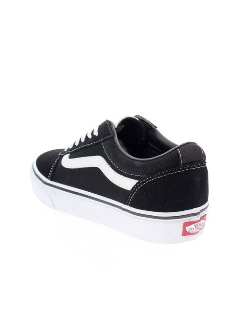 WARD M Canvas-Sneaker weiß schwarz - Herrenschuhe