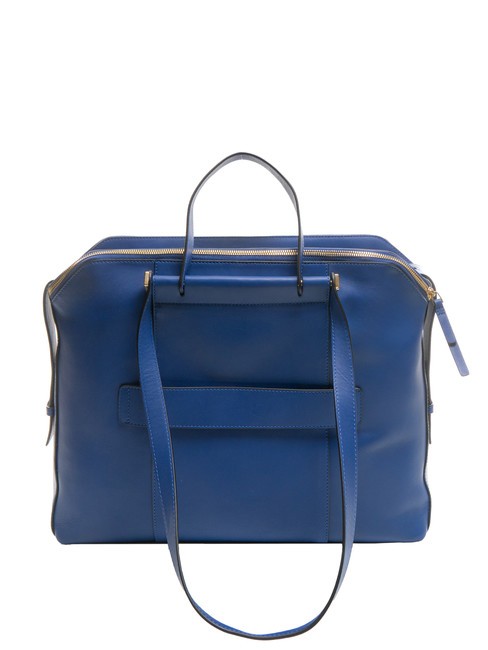 CAMPIONARIO - CIRCLE  CIRCLE Multifunktionale Ledertasche Blau - Arbeitstaschen