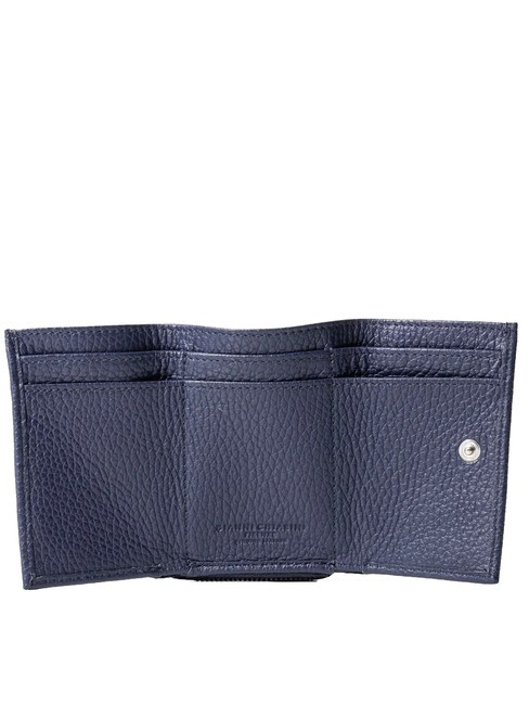 WALLETS GRAIN Kleine Geldb&ouml;rse aus genarbtem Leder NAVY BLAU - Brieftaschen Damen