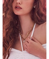 GUESS LOVELY GUESS Halskette mit emailliertem Herz - Halsketten