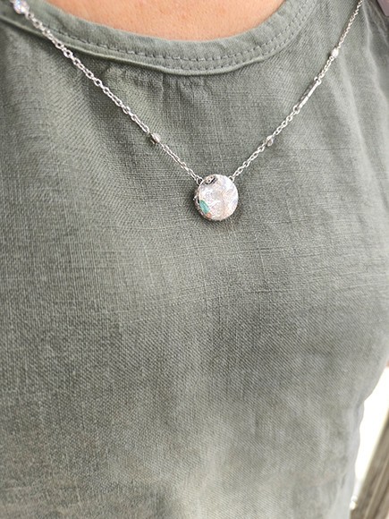 4G RISING Halskette mit Logo-Münze SILBER - Halsketten