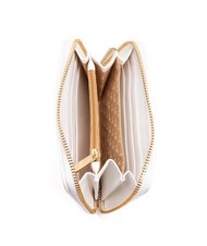ROCCOBAROCCO LOGO METALLICO Mittelgroße Geldbörse mit umlaufendem Reißverschluss nicht-gerade weiss - Brieftaschen Damen - 2