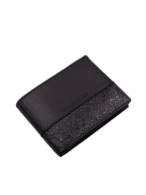 BRYAN Portemonnaie und Geldbörse aus Leder mit Klappe Schwarz - Brieftaschen Herren