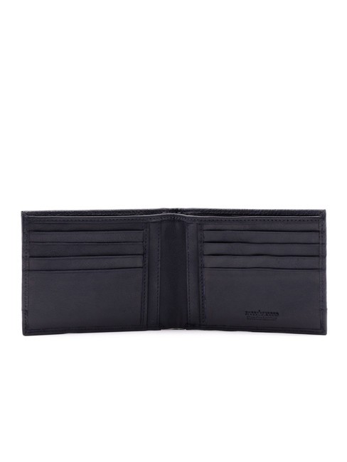 ROBERT 8-cc-Geldbörse aus strukturiertem Leder blau - Brieftaschen Herren