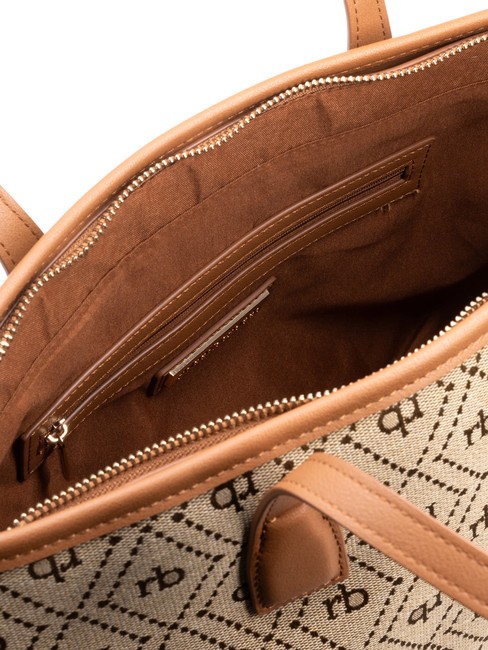 FRIDA Einkaufstasche aus Jacquard-Stoff natürlich - Damentaschen