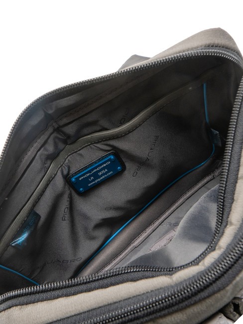 CAMPIONARIO - P16  Kleiner Messenger aus Leder und Stoff NOBEL - Arbeitstaschen