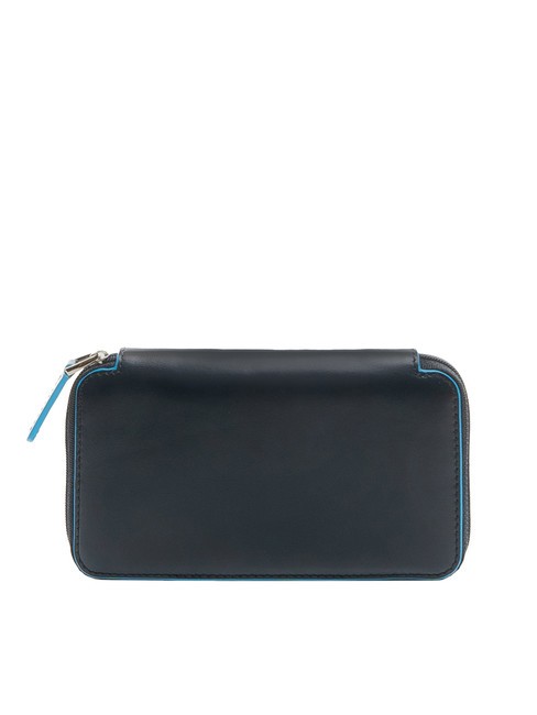 CAMPIONARIO - BLUE SQUARE  Geldb&ouml;rse aus Vollnarbenleder Blau - Brieftaschen Herren