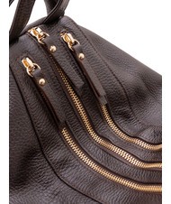 LESAC TRIO  Rucksack aus gehämmertem Leder Kaffee25 - Damentaschen - 8