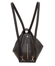 LESAC TRIO  Rucksack aus gehämmertem Leder Kaffee25 - Damentaschen - 3