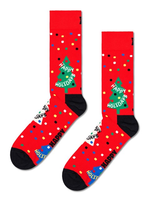 HOLIDAY TREE Geschenkset mit 3 Paar Socken Grün - Unisex-Socken