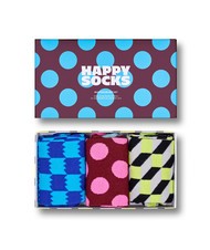 HAPPY SOCKS MULTICOLOR Geschenkset mit 3 Paar Socken Marine - Unisex-Socken - 5