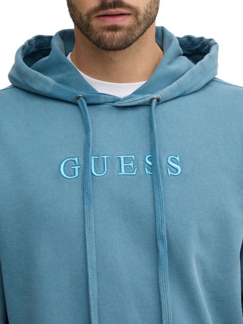 FINCH TERRY Sweatshirt mit Tasche und Kapuze Wild Storm Blue Mult - Sweatshirts Herren