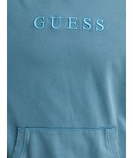 GUESS FINCH TERRY Sweatshirt mit Tasche und Kapuze Wild Storm Blue Mult - Sweatshirts Herren - 4