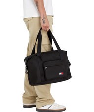 TOMMY HILFIGER TOMMY JEANS ESSENTIAL DAILY  Weekender-Tasche mit Schultergurt Schwarz - Reisetaschen - 4