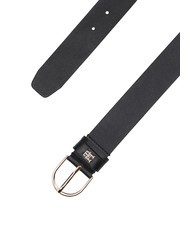 TOMMY HILFIGER ESSENTIAL EFFORTLESS Hergestellt in Italien Lederg&uuml;rtel Schwarz - G&uuml;rtel - 3